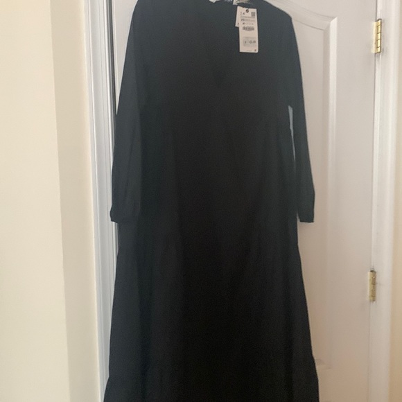 Zara long black dress - Picture 1 of 4